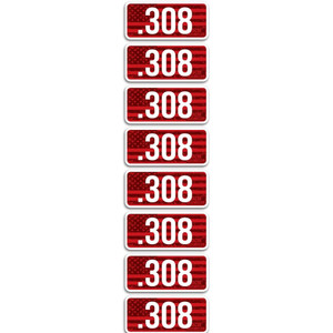 Mtm Case-gard - Case Of 12 Ammo Caliber Labels - 308 - CL308
