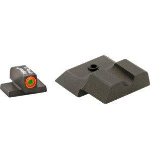 Ameriglo - Hackthrn Sight Set Sw Shield Grnorg-blk - SW443
