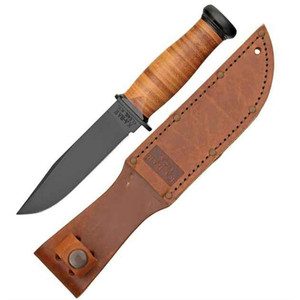 Ka-bar Knives - Mark I Lthr Hndl Clip Strt 5-1/8 - 2225