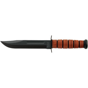 Ka-bar Knives - Fight Army Clip Strt 7in W/lthr Brn Clm - 1220CP Ka-bar Knives - Fight Army Clip Strt 7in W/lthr Brn Clm - 1220CP