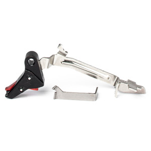 Zev Technologies - Pro Flat Face Trigger Bar Kit Sm Blk/red - FFTPROBARSMBR