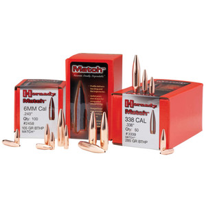 Hornady - Case Of 5 Bullet 30 Cal 178gr Bthp Match 100/bx - 30715