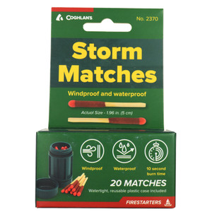 Coghlans 2370 Storm Matches - 5cm - - 20 Pieces, Windproof, Waterproof - 2370