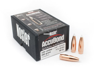 Nosler 56382 Accubond Rifle Bullets - 338Cal 200Gr .338 50Bx - 56382