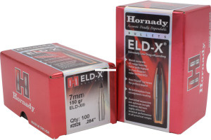 Hornady 2826 ELD-X Rifle Bullet 7MM - .284 150 Gr ELD-X 100Rnd - 2826