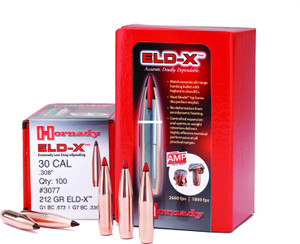 Hornady 3074 ELD-X Rifle Bullet - 30Cal .308 178Gr ELD-X 100Rnd - 3074 Hornady 3074 ELD-X Rifle Bullet - 30Cal .308 178Gr ELD-X 100Rnd - 3074
