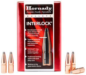 Hornady 3070 Interlock Rifle - Bullets 30 .308 180Gr SP 100Rnd - 3070