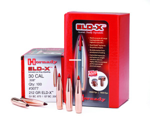 Hornady 3078 ELD-X Rifle Bullet - 30Cal .308 220Gr ELD-X 100Rnd - 3078 Hornady 3078 ELD-X Rifle Bullet - 30Cal .308 220Gr ELD-X 100Rnd - 3078