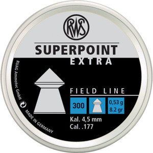 RWS Superpoint Extra Field Line .177 Pellet 300 ct. - 2317409 RWS Superpoint Extra Field Line .177 Pellet 300 ct. - 2317409