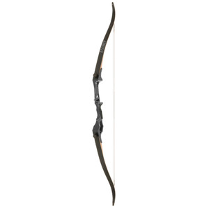 October Mountain Ascent Recurve Bow Black 58 in. 25 lbs. RH - October Mountain Ascent Recurve Bow Black 58 in. 25 lbs. RH -