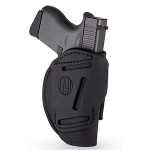 1791 Gunleather 4 Way IWB & OWB Holster Size 4 Stealth Black Left Hand - 4WH-4-SBL-L