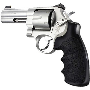 Hogue Monogrip Rubber Grip Black S&W N Frame Round Butt - 25000 Hogue Monogrip Rubber Grip Black S&W N Frame Round Butt - 25000