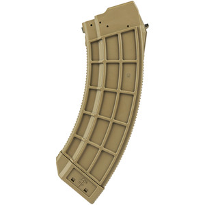 Century US Palm AK30 Magazine 7.62x39 FDE Stainless Steel Latch Cage 30 rd. - MA693A Century US Palm AK30 Magazine 7.62x39 FDE Stainless Steel Latch Cage 30 rd. - MA693A