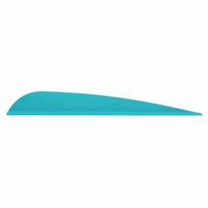 AAE Trad Vanes Teal 3 in. 50 pk. - TRAD26TL50