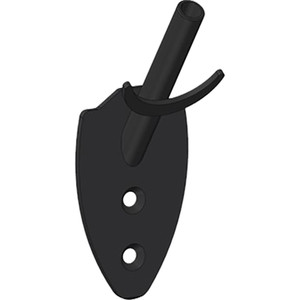 Skull Hooker Flush Wall Mount Black - SKH-FWM-BLK