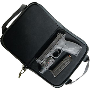 GPS Memory Foam Pistol Case Green and Black - GPS-1485PCMF GPS Memory Foam Pistol Case Green and Black - GPS-1485PCMF