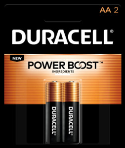 Duracell DURMN1500B2Z AA Coppertop - Alkaline Battery, Carded 2 Pack - DURMN1500B2Z Duracell DURMN1500B2Z AA Coppertop - Alkaline Battery, Carded 2 Pack - DURMN1500B2Z