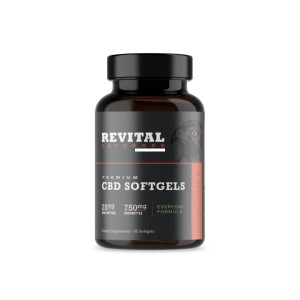 Revital Outdoors ING-SGL-750-EF - 25mg Nano CBD Softgels (Qty 30) - ING-SGL-750-EF