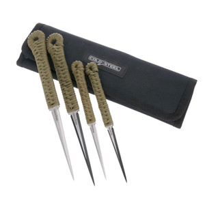Cold Steel - Thrw Spike 2.5in/3.5in Blds Nyl Shth 4pk - CSTHSPK4PK