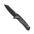 Bear & Son Cutlery 61127 Sideliner - 3 1/2" Blade, Black Aluminum Handle - 61127