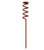 Berkley - Spiral Rod Holder Spike - 13in Red - BASRH