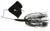 Boogerman - Clacker Buzzbait - 3/8oz Black/black Blade - BB24FB38