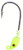 Bass Assassin - Screwlock 5/0 Jighead - 1/8oz 3pk Chart/red Eye - SLJA76005
