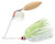 Booyah - Tandem Blade Spinnerbait - 1/2oz Co/wl-white/chart - BYBT12616