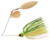 Booyah - Tandem Blade Spinnerbait - 3/8oz Co/wl-chart Perch - BYBT38639