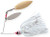 Booyah - Double Willow Spinnrbait - 3/8oz Wl/wl-snow White - BYBW38615