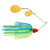 Booyah - Covert Spinnerbait - 3/8oz G-co-blue/chart - BYCVS38GGC725