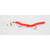Creme - Angle Fly Rod Worm - 2.25in Red - 802-1
