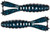 Z-Man - Baby Goat Twin Tail Grub - 3in 6pk Black/blue Flk - GT3-02PK6