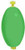 Comal - Oval Snap Foam Float - 2.5in Green 50bg - OS250G-50