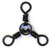 Eagle Claw - 3-way Swivel - Black Sz1 12pk - 01252-001