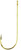 Eagle Claw - Aberdeen Hook - Gold 3/0 8pk - 202AH-3/0