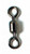Eagle Claw - Lazer Barrel Swivel - Black Sz6 80# 12pk - SLPBKSW-6