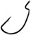 Gamakatsu - Deep Throat Wg Hook - Black 3/0 5pk - 242413