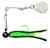 H & H - Cajun Tiny Spin-nickel - 1/32oz Green/black Str - CTS-20N
