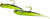 H & H - Glass Minnow Double Rig - 1/8oz Chart/black Bk - GMDR18-04