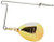 H & H - Jig Spinner - 3pk Sz00 Gold - JS00-G