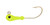 H & H - Banana Jig Head - 1/4oz 10pk Chartreuse - S1410-05