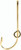 Mustad - Tie/hat Clip - Gold 1pk - 77149-GL-1-1