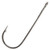 Owner - Straight Worm Hook - Black Chrome 5/0 6pk - 5100151
