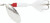 Rooster Tail - Treble Hook Spinner - 1/2oz White/red Head - 216-WHR