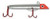 Sea Striker - Got-cha Jig - 3in 1oz Red Hd/chrome/rh - G501RH