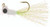 The Crappie Psychic - Iddy Biddy Grass Shrimp - 1/32oz 3pk White/black - TCP007-1