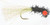 The Crappie Psychic - Iddy Biddy Grass Shrimp - 1/32oz 3pk Blk/chat/org - TCP007-10