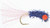 The Crappie Psychic - Iddy Biddy Grass Shrimp - 1/32oz 3pk Blue/wht/org - TCP007-12