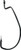 Trokar - Mag Ewg Worm Hook - Platinum Blk 3/0 6pk - TK120-3/0